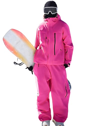 Veste de ski imperméable et pantalon baggy chaud pour rester au sec et protégé du vent glacial