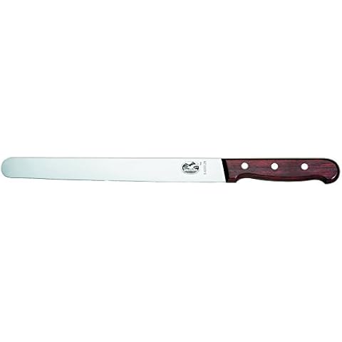 Victorinox Rosewood Schinkenmesser, 36cm, mit Holzgriff, Runde Klinge, rostfrei, Edelstahl, spülmaschinengeeignet, Braun Cover
