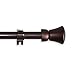 A&F Rod Decor - Sylvia Curtain Rod 48-84 inch - Cocoa