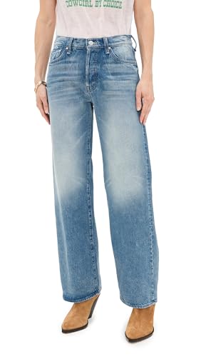 MOTHER Women's Petite Lil Dodger Button Sneak Jeans