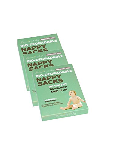 Lot de 3u00a0Beaming Baby biodégradables Sacs à couches sans parfum