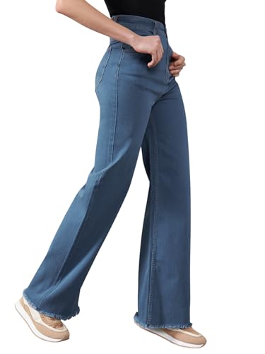 Image of Dolce Crudo Women's High Waist Straight Fit Jeans