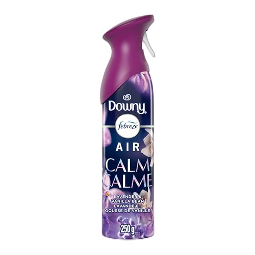 Febreze Air Mist Air Freshener Spray, Odor-Fighting Room Spray, Air Fresheners for Home and Bathroom and Kitchen, Aerosol Can, Downy Calm Scent, 250g, 1 Count