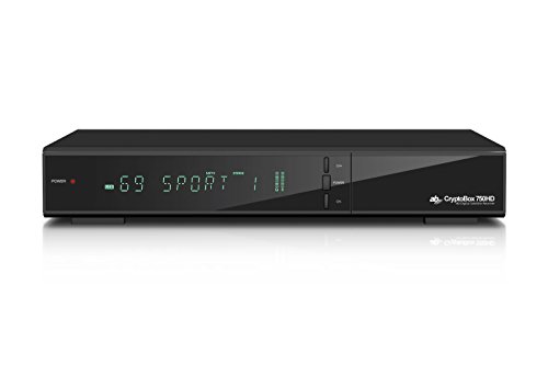 AB Cryptobox Receptor de satélite Full 750HD DVB S2, HEVC/H.265, Color Negro