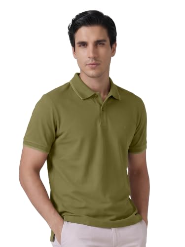 Image of XYXX Accent Men's Solid Cotton Polo T Shirt | Collar Tshirts | Half Sleeves | Solid-Slim Fit