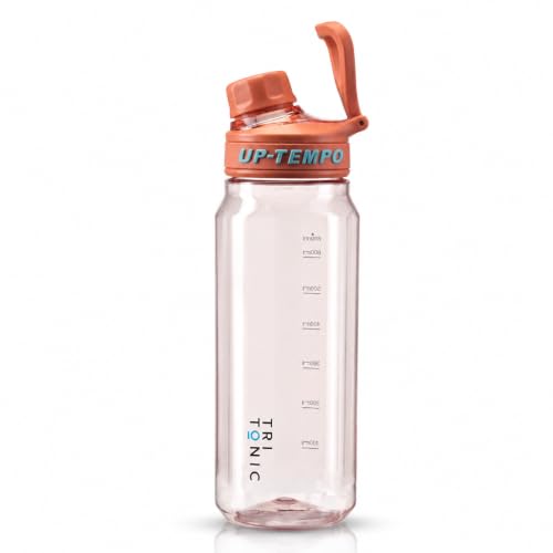 Image of Tri-Tonic Kita Whim Water Bottle - 860ml | Leak-Proof Tight Fitted Lid with Strong Carying Handle | Made of Tritan & BPA Free, Food Grade Material (Orange)