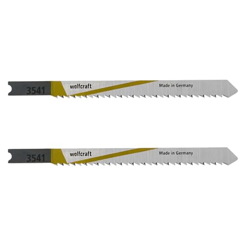 Image of wolfcraft 2 HCS Jigsaw Blades, U-shank, wood, clean cut I 3541000