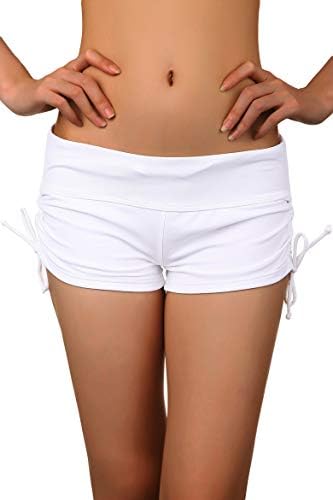 Cokar Solid White Boy Short Swimwear Women Bottoms L