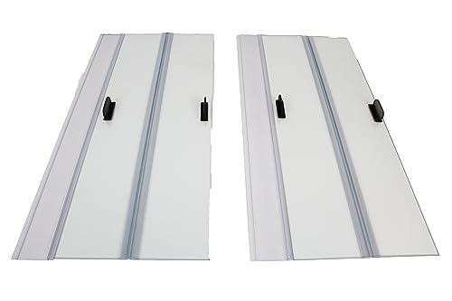 H2Pro-Glass-Canopy-2Piece-Set-for-Marineland-55-gallon-Aquarium-Fish-Tank-Each-piece-measure-23-x-1146-x-016in