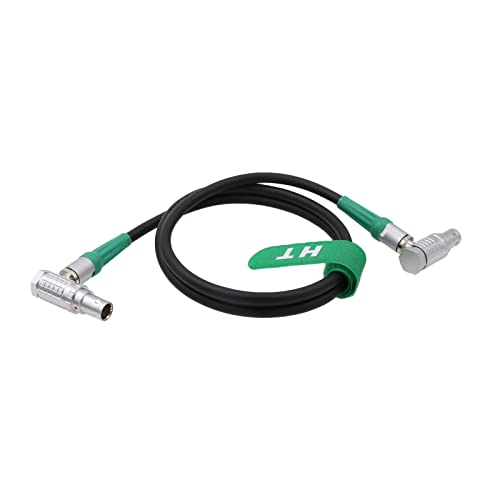 HangTon Motor Cable 1B 7 Pin for Preston FIZ MDR-4 MDR-3 Controller DM1X DM2X DM5 Digital Motor Heden M26VE, Right Angle to Straight (60 cm, RA to RA)