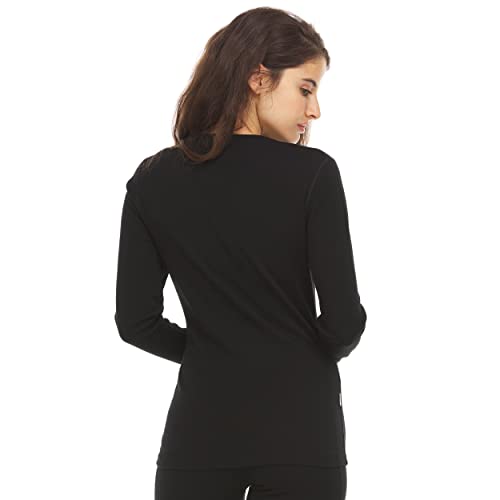 Women's Long Sleeve V-Neck - 100% Merino Wool Base Layer - Casual Shirt - Under Layer - Midlayer2
