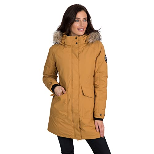 Trespass DLX Womens Down Parka Jacket Longer Length Hooded Coat Bettany - Image 3