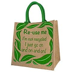 Sac en jute Re-Use Me petit format pour remplacer les emballages jetables
