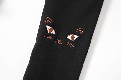 IRELIA Winter Girls Cotton Fleece Lined Leggings Pants Dy Black S - image 3