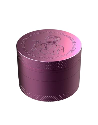 Image of Stash-Pro Crushers Metal Solid Herb Grinder | Herb Crusher Machine Roller Joint Crashers (Pink 50MM)