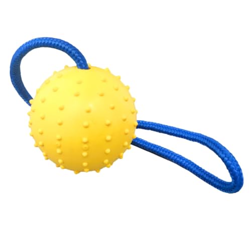 Milisten ペットのおもちゃボール 噛む人 ロープボール犬のおもちゃ とがった わんわん 丈夫な犬のおもちゃ 装飾的な犬のボール 犬の噛むボール 着色されたゴムボール 犬用ボール 天然ゴム