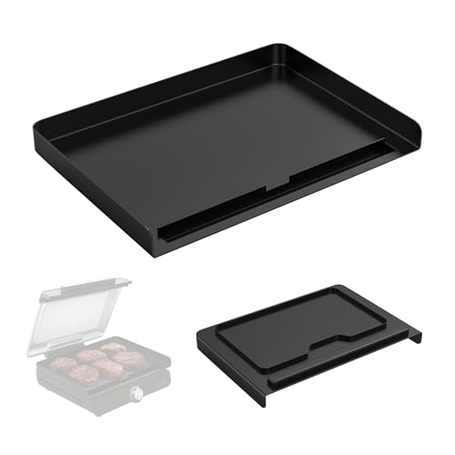 MOASKER GR101 Grill Plate Replacement Part for Ninja Sizzle Smokeless Indoor Grill & Griddle, 14'' Flat Top Grill Plate Parts for Ninja GR100 Series Electric Grill, GR101 Griddle Plate, Non-stick