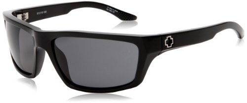 Spy Optic Kash Sport Sunglasses,Shiny Black Frame/Grey Lens,One size