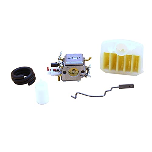QASULER Carburador Filtro de Aire carburador Juego Varillas Acelerador Piezas Repuesto for Motor Motosierra, for Husqvarna, 340 350 346 345 351 353 Kit de carburador