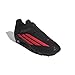adidas Unisex-Child F50 Club Hook & Loop Firm Ground/Multi Ground, Black/Lucid Red/Black, 5 Big Kid