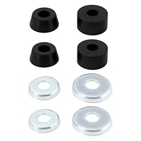 Create idea 1 Set 95A harte Skateboard-Buchsen Zylinderkissen kompatibel mit unabhängigen LKWs kompatibel mit Venture Skateboard schwarz
