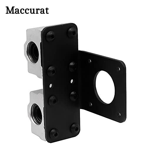 Lysee 3D Printer Parts & Accessories - New Reprap 3D Printer Prusa i3 Anet All Metal X Carriage with Belt Holder for MK8 Extruder 45mm Rod Distance Extruder Carriage - (Color: Black)