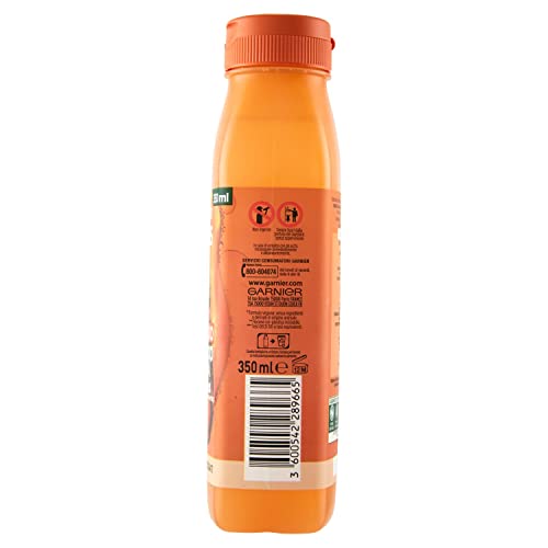 Garnier Fructis Hair Food Papaya Riparatrice, Shampoo per Capelli danneggiati, 96% di Ingredienti di Origine Naturale, Senza Siliconi, 350 ml