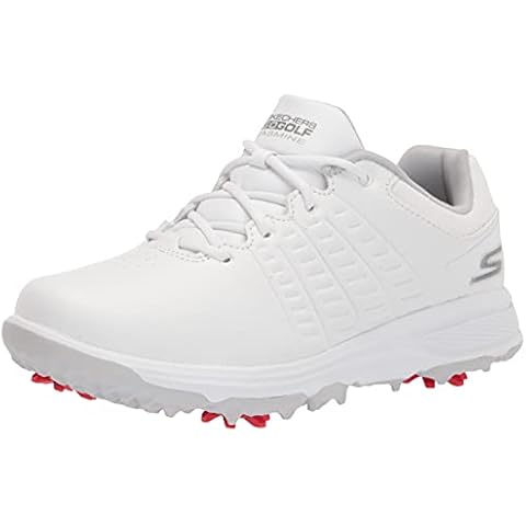 Zapato de golf Skechers Go Jasmine Spiked impermeable para mujer, blanco, talla 8 Cover