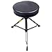 Seggiolino per Batteria, Tondo Dt-90 Black, Adjustable Altezza, Sostengno Singolo