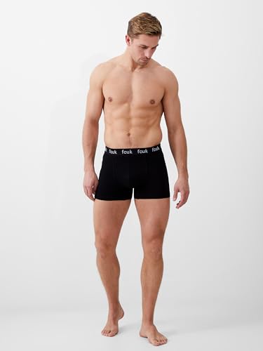 French Connection FCUK - Mens 'FCUK50' Boxer Shorts 7 Pack Cotton Stretch Boxers, Classic Fit (X-Large)