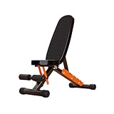 Verstellbare Klappbare Hantelbank, Mehrzweck-Bankdrücken, 6-in-1-Hantelbank-Set, Mit PU-Leder-Sitzkissen, 400 Kg Tragfähigkeit For Heim-Fitnessstudio(Black)