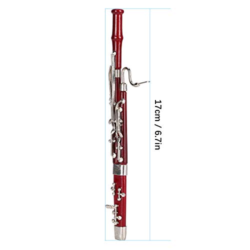 Agatige Bassoon Christmas Ornament, Miniature Decoration Mini Musical Instrument Model Gift Craft 17Cm #TOP1