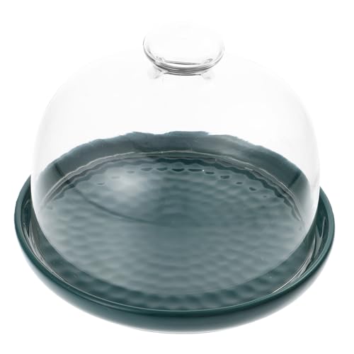 LIFKOME Bandeja para Postres con Tapa de Verde Soporte para Tartas y Exhibidor de Aperitivos para Fiestas Diseño Elegante y Estructura Estable para Hogar y Restaurante