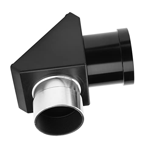 Adaptateur Diagonal à 90 degrés, Miroir Plat inversé de 1,25 Pouce pour télescopes Grand Angle