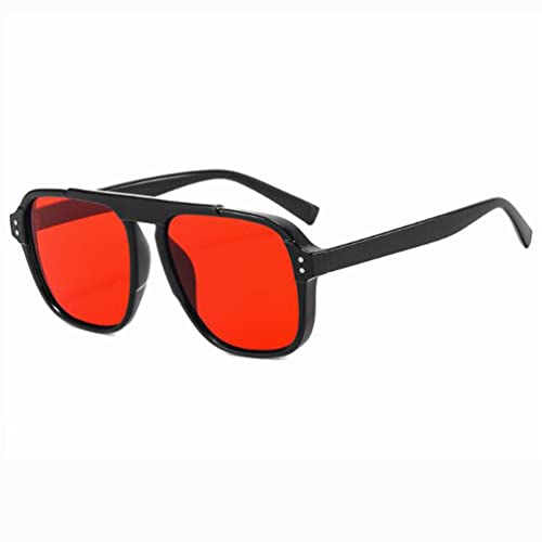 Retro Rectangular Sunglasses Anti-ultraviolet sunglasses personalized Single-beam Sunglasses