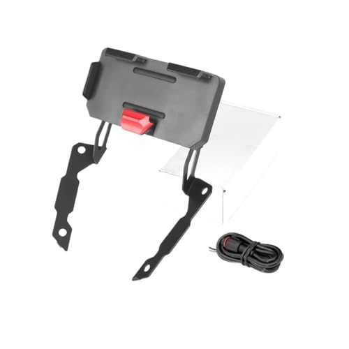 Navigation moto Transalp XL750 facilitée avec ce support de téléphone de pare-brise stable
