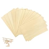 12 fogli di legno di balsa: include 12 fogli di legno di balsa da 200 x 100 x 1,5 mm ciascuno. Il foglio di legno di balsa è ideale per vari progetti artigianali e fai da te, assicurandoti di avere abbastanza materiale per le tue esigenze creative.