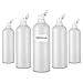 VECCHI 5 Bottiglie Vuote Di Plastica Da 1000ml Con Tappo Flip Top, Bottiglie Opache, Flaconi Vuoti Riutilizzabili