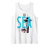 SEA Airport Code Baggage TAG Seattle Washington USA Tank Top