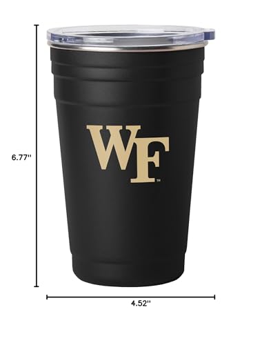 Image of Logo Brands NCAA 22 oz Stainless Steel Tailgate Cup -Double Wall Vacuum-Sealed Durable For Hot & Cold Drinks, Perfect for Gameday & Tailgating