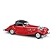 JPJBY 1:36 per Benz 1936 500K Modello di Auto in Lega Tirare Indietro Collezione di Giocattoli per Auto Regalo Nostalgico di Souvenir Modellino Auto (Color : Red Soft Top)