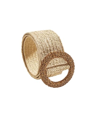 1Pcs Straw Woven Elastic Belt For Wome Wide Stretch Waistband For Dress Boho Ladies Summer Dress Belt - Main Image
