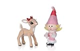 Rudolph The Red-Nosed Reindeer Collectible Figures, 1:1 Scale Movie Replicas, 6-13 Inches (Clarice and The Girl Elf)