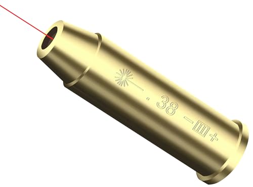 MOSANDON Red Dot Laser Boresighter, Bore Sight Lase for .38 Caliber,Laser Boresighter with 2 Sets of Batteries for Hunting