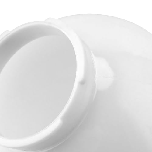 Image of 2 Pcs White Acrylic Replacement Globe, 6x6x3 inch Replacement Globe Shade, Smooth Light Covers for Light Fixture Decorative, Lighting Replacement