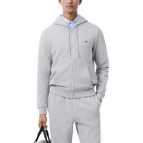 Image of Lacoste Men's Classic Fit Zipped Fleece Sweatshirt