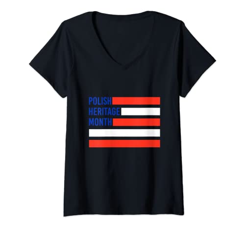 Mujer Mes de la Herencia Polaca Americana - Colonos Pola Camiseta...