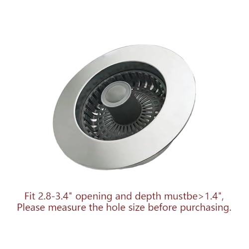 Colador para desagüe de cocina de acero inoxidable 3 en 1 miniatura 2
