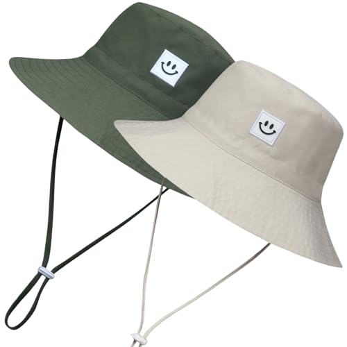 Image of 55cube Toddler Sun Hat Beach Bucket Hat for Girls Boys Toddlers