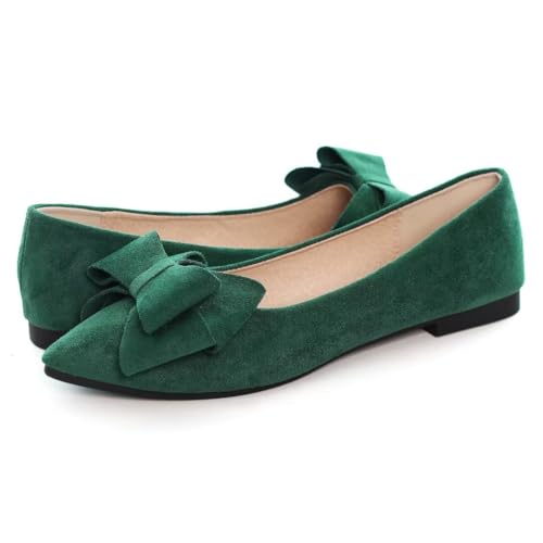 Image of TN TANGNEST Women Fashion Bowknot Flats Comfort Pointed Toe Dress Shoes